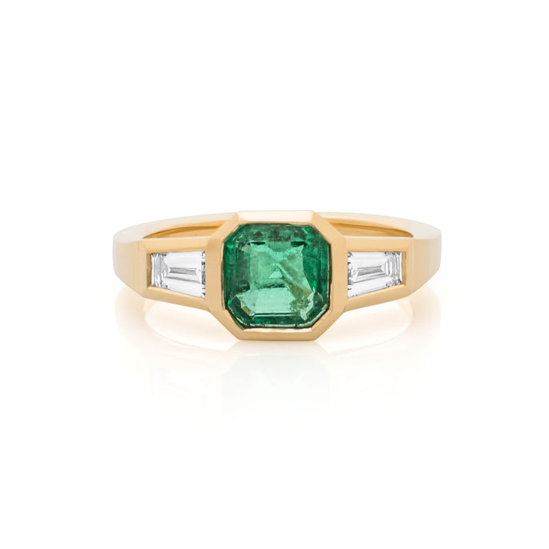 Emerald & Diamond Ring
