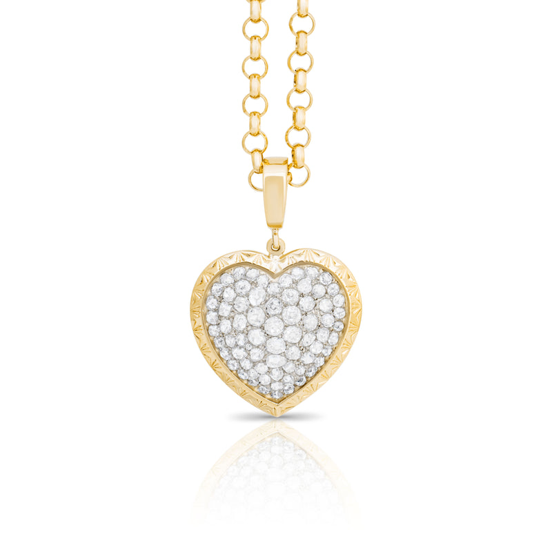 Heart-shaped Diamond Pendant