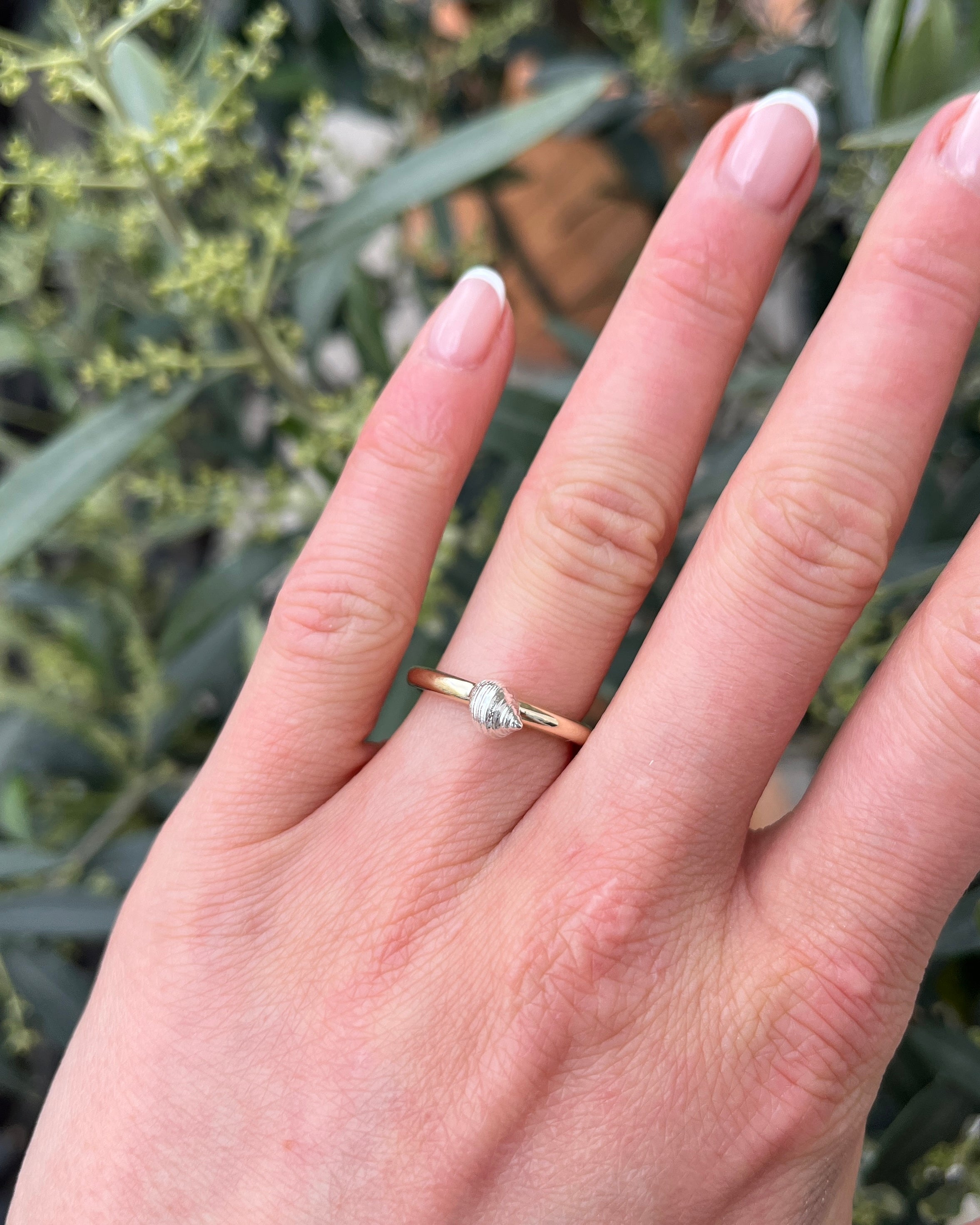 Port Isaac ring. Port Isaac shell. Port Isaac jewellery. Port Isaac Cornwall. Cornwall jewellery. Cornwall shell jewellery. Silver shell jewellery. Gold shell jewellery. Those Happy Places. Serena Ansell Jewellery.
