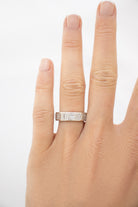 Brickwork Baguette Diamond Ring. Diamond ring. Diamond band. Platinum and Diamond eterntiy ring. Diamond eternity ring. Art Deco eternity ring. Platinum and diamond ring. Diamond wedding band. Fine Jewellery. Serena Ansell Jewellery. 