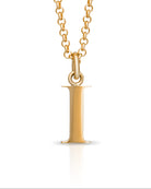 Gold letter pendant
