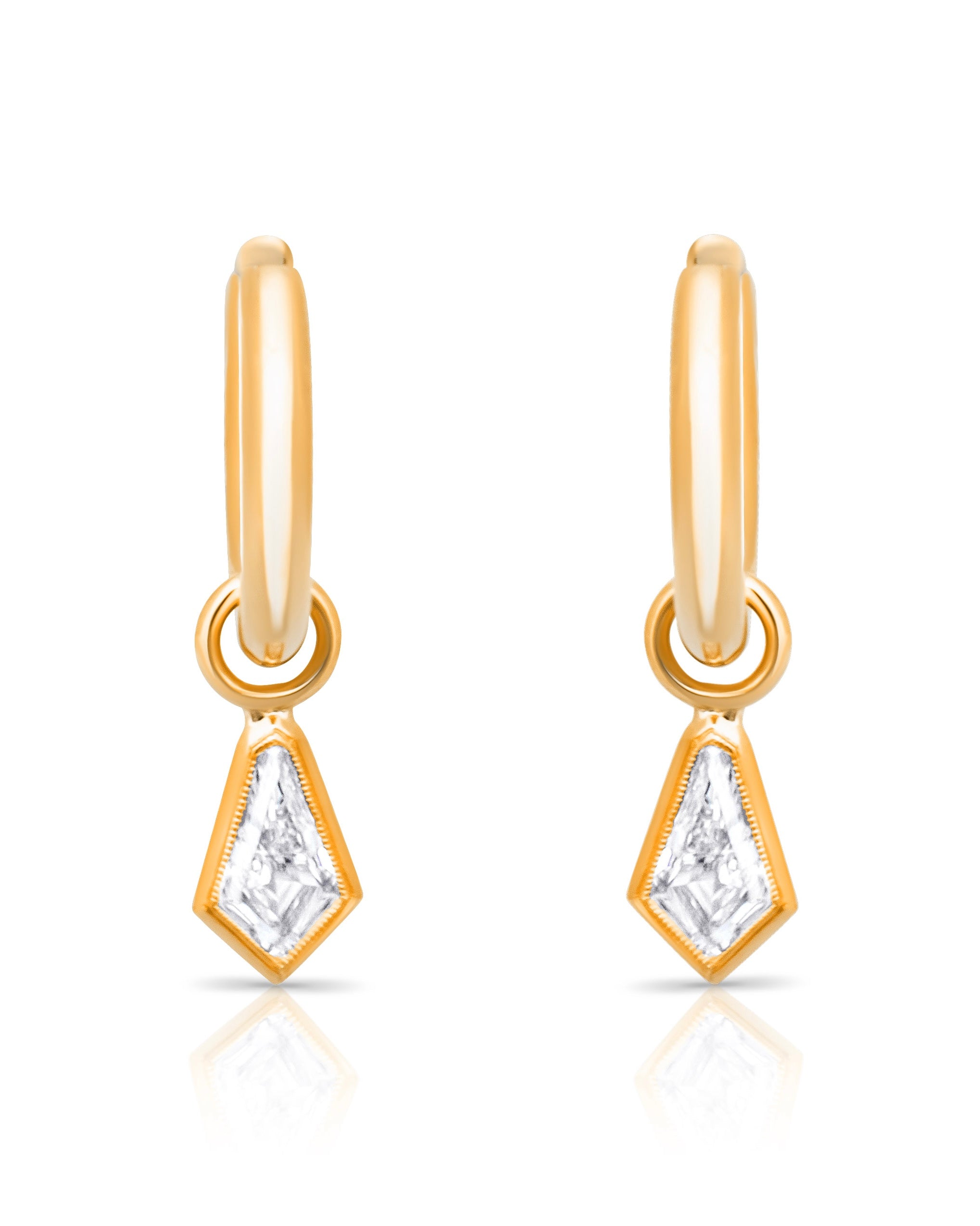 Kite Diamond Drop Earrings. Kite Diamonds. Diamond earrings