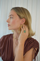 Lagoon green Tourmaline target ring. Statement ring. Cocktail ring. Bluish-green gemstone ring