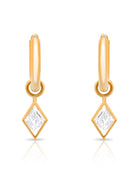 Lozenge Diamond drop earrings. Diamond drops. Diamond earrings