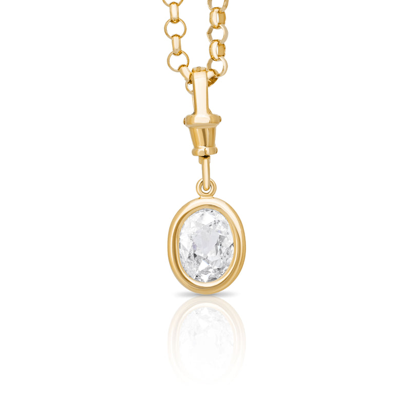 Mughal Cut Diamond Pendant