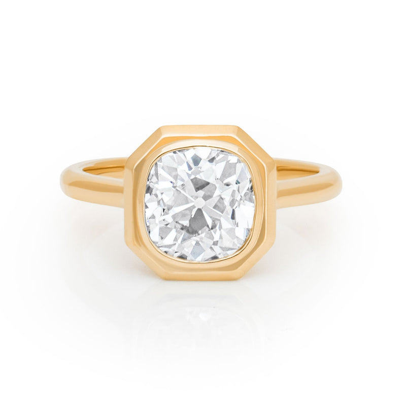 Old-cut Cushion Diamond Solitaire