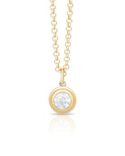 Diamond pendant. Gold and Diamond pendant. Diamond necklace. 