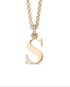 Gold letter pendant 