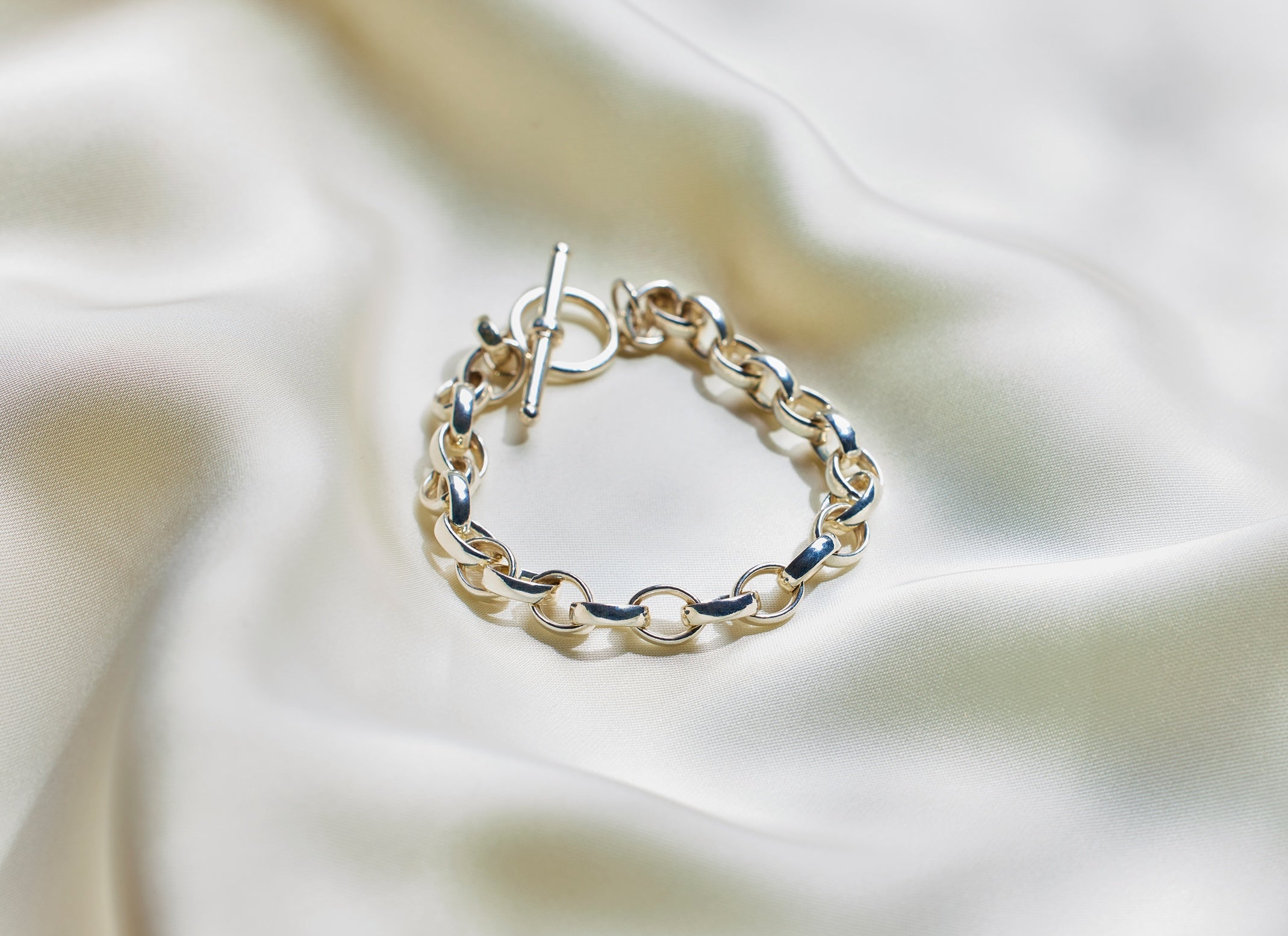 Silver T-Bar Bracelet