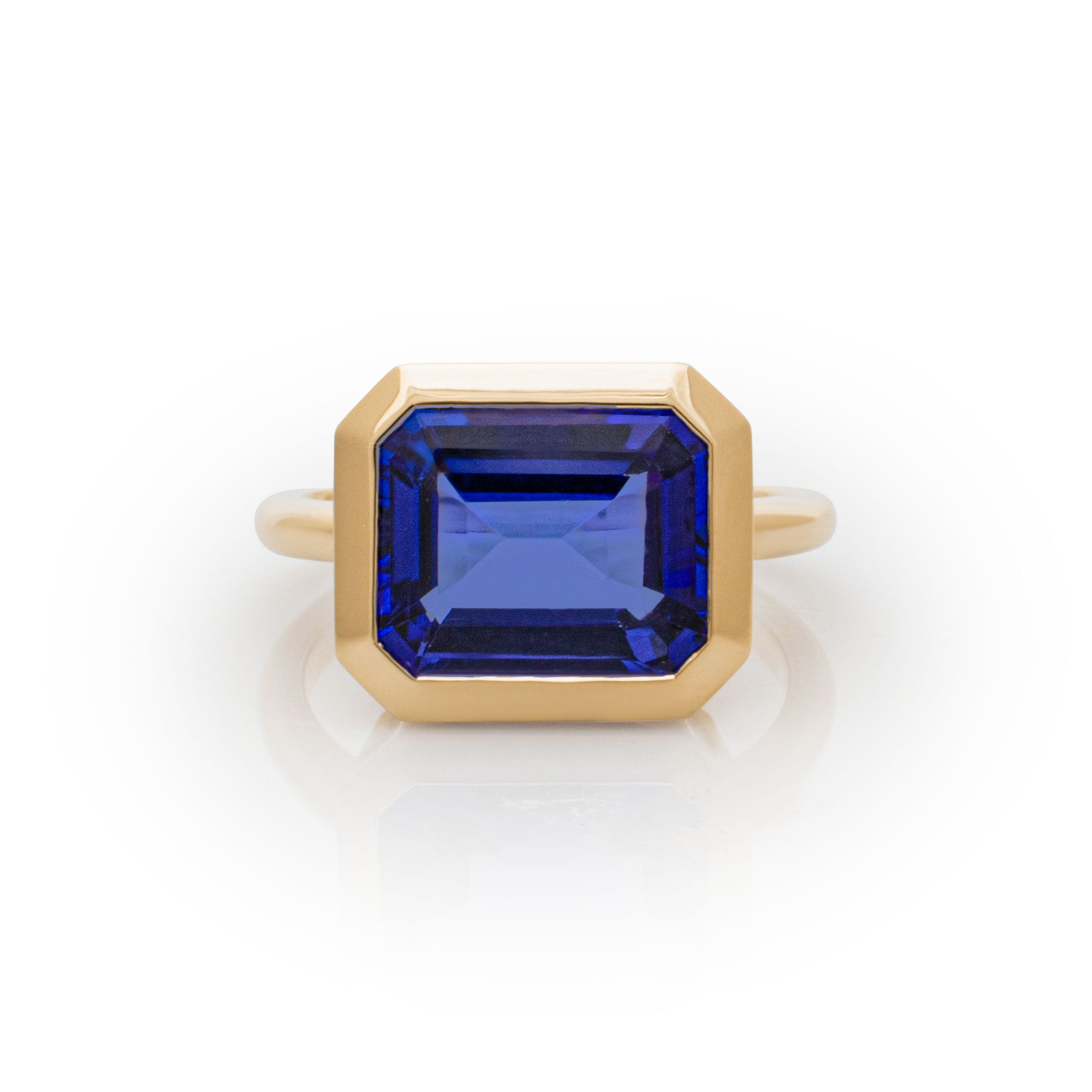 Tanzanite ring. Purple gemstone ring. Cocktail ring. 