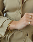 Gold chain bracelet. Twisted rope bracelet. Solid gold bracelet. 