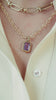 Amethest pendant set in gold