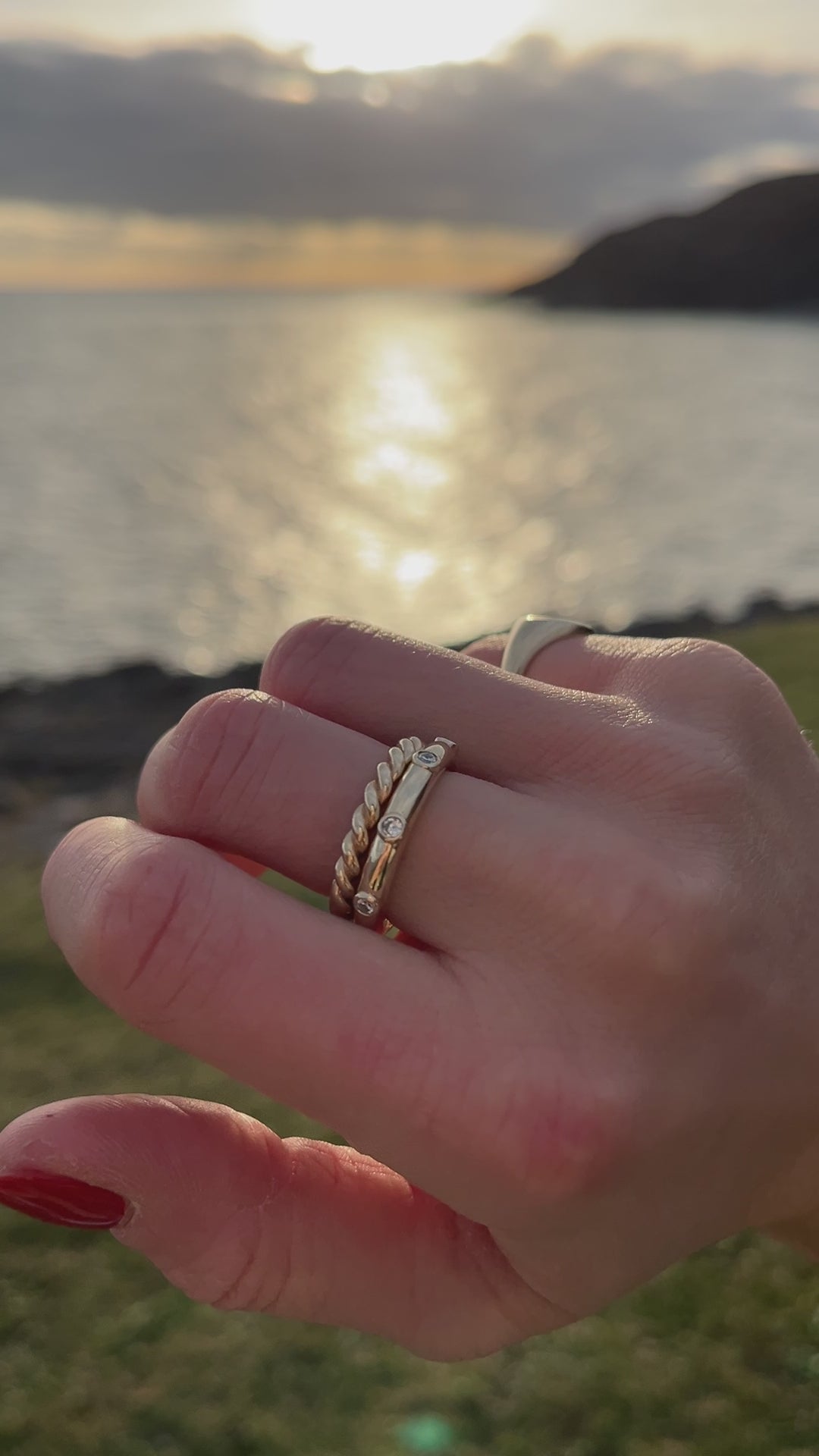 Chunky gold Diamond band. Chunky Ring. Diamond band