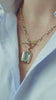 Aquamarine and diamond pendant. Large Aquamarine